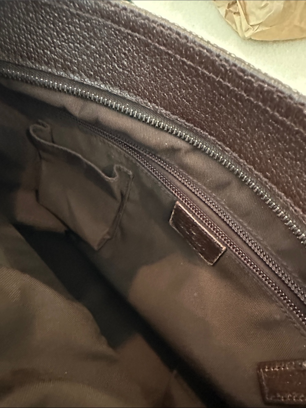 Authentic Gucci Monogram Double Pocket Messenger Bag - Picture 10 of 16